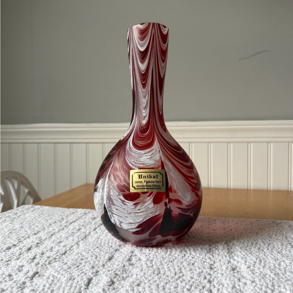 Vintage German Hand Blown Vase